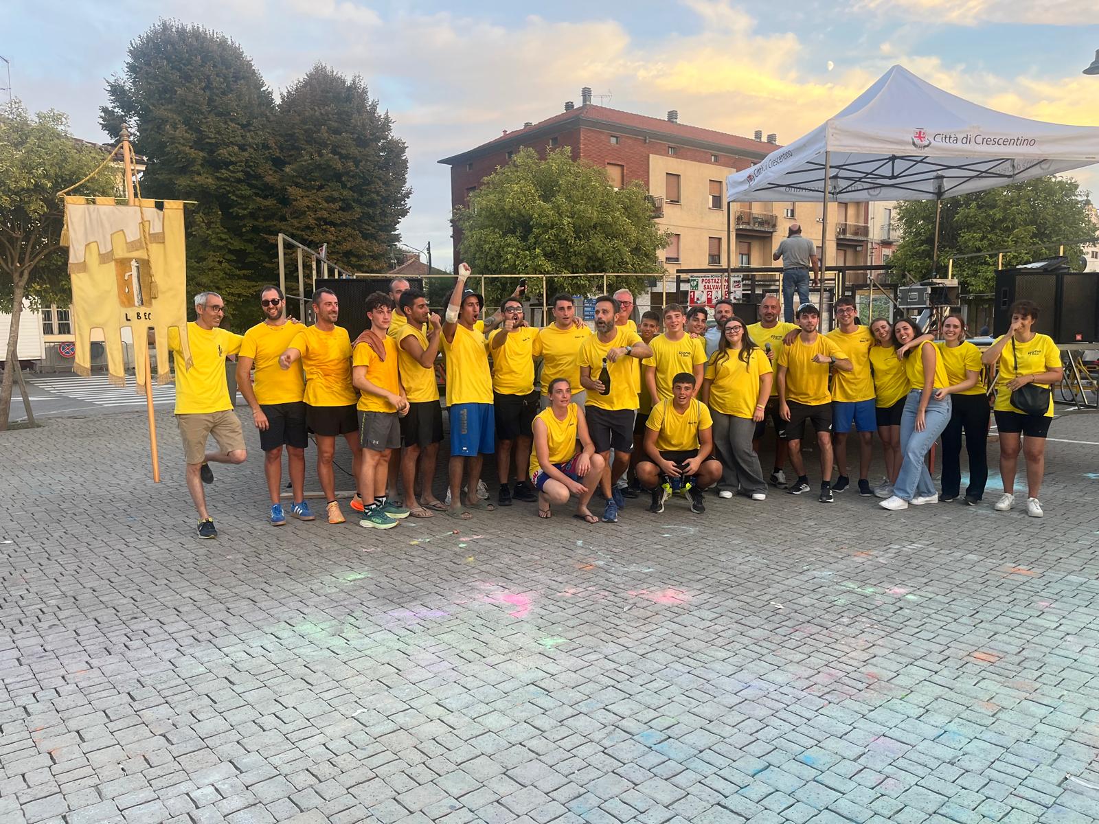 Il gruppo vincitore del Palio 2026